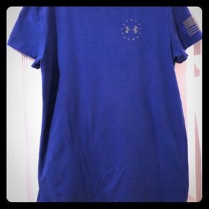 Underarm-our Patriotic Blue Women’s T-Shirt